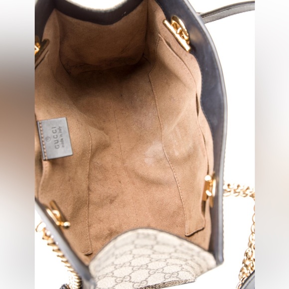 Gucci GG Supreme Padlock Shoulder Bag Small Black - Picture 5 of 5